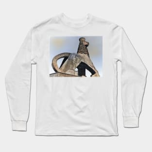 Colorized vintage photo of Lion of Judah Long Sleeve T-Shirt